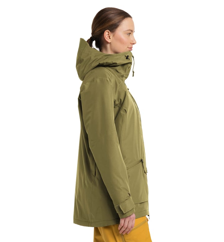 Lumi Insulated Parka Women Olive Green