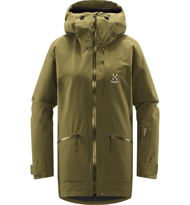 Lumi Insulated Parka Women Olive Green