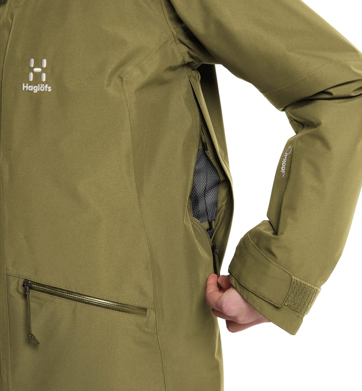 Lumi Insulated Parka Women Olive Green