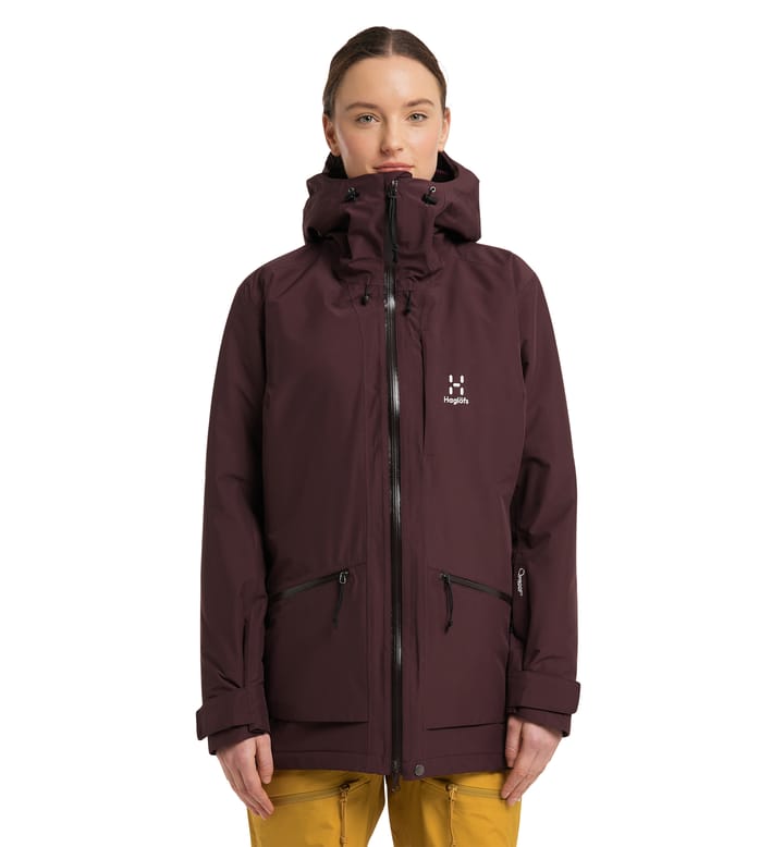 Lumi Insulated Parka Women Burgundy Brown Lumi Insulated Parka Women Burgundy Brown
