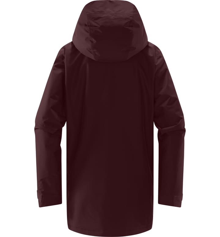 Lumi Insulated Parka Women Burgundy Brown