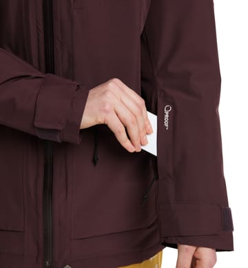 Lumi Insulated Parka Women Burgundy Brown