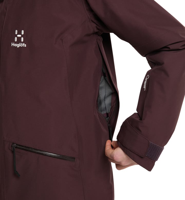 Lumi Insulated Parka Women Burgundy Brown Lumi Insulated Parka Women Burgundy Brown