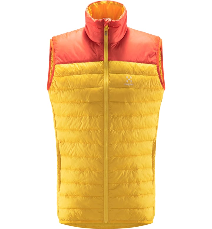 Spire Mimic Vest Men Pumpkin Yellow/Habanero