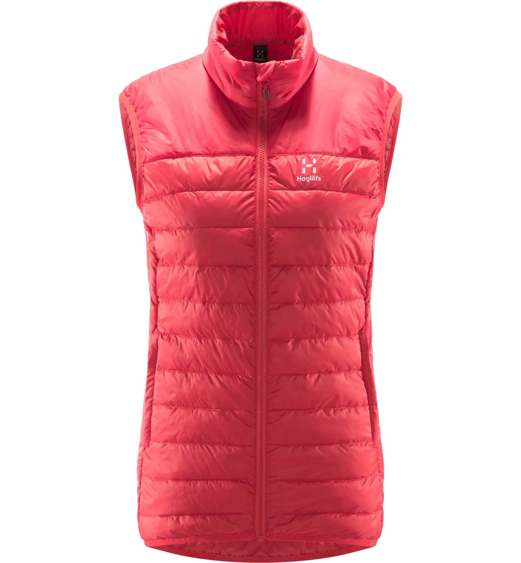 Spire Mimic Vest Women Hibiscus Red