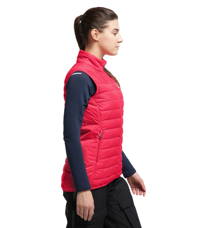 Spire Mimic Vest Women Scarlet Red Spire Mimic Vest Women Scarlet Red