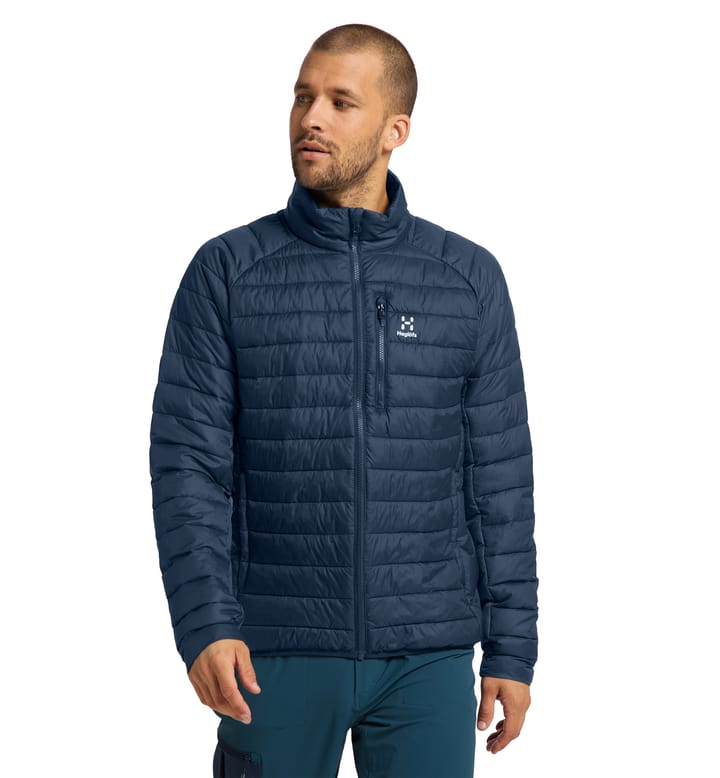 Spire Mimic Jacket Men Tarn Blue Solid