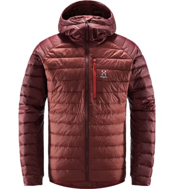 Spire Mimic Hood Men Maroon Red