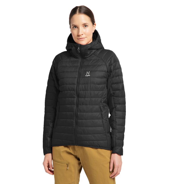 Spire Mimic Hood Women True Black Solid