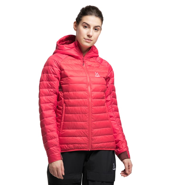 Spire Mimic Hood Women Hibiscus Red