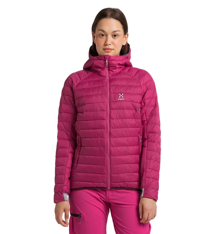 Spire Mimic Hood Women Deep Pink Spire Mimic Hood Women Deep Pink