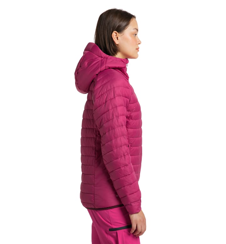 Spire Mimic Hood Women Deep Pink Spire Mimic Hood Women Deep Pink