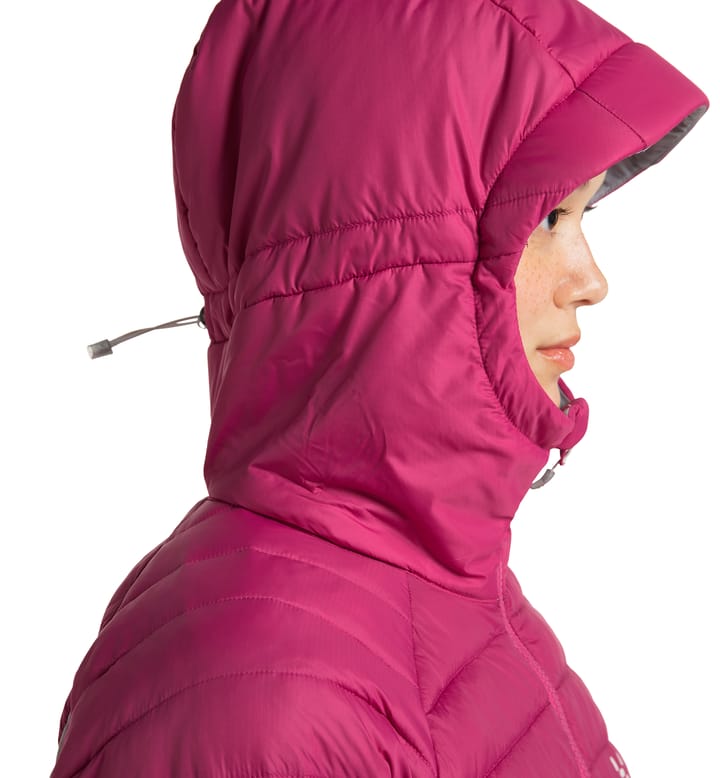 Spire Mimic Hood Women Deep Pink Spire Mimic Hood Women Deep Pink
