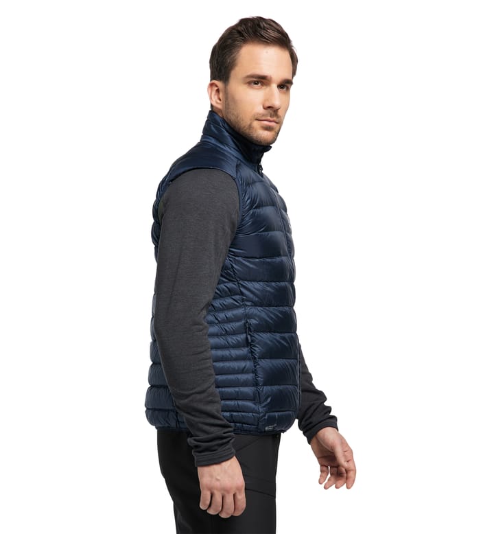 Roc Down Vest Men Tarn Blue