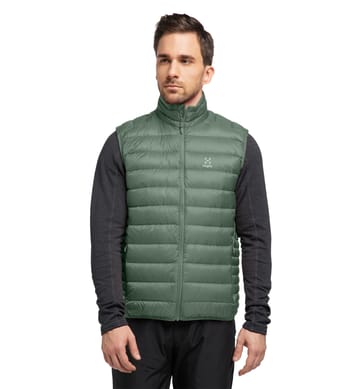 Roc Down Vest Men Fjell Green Solid