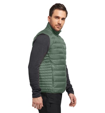 Roc Down Vest Men Fjell Green Solid