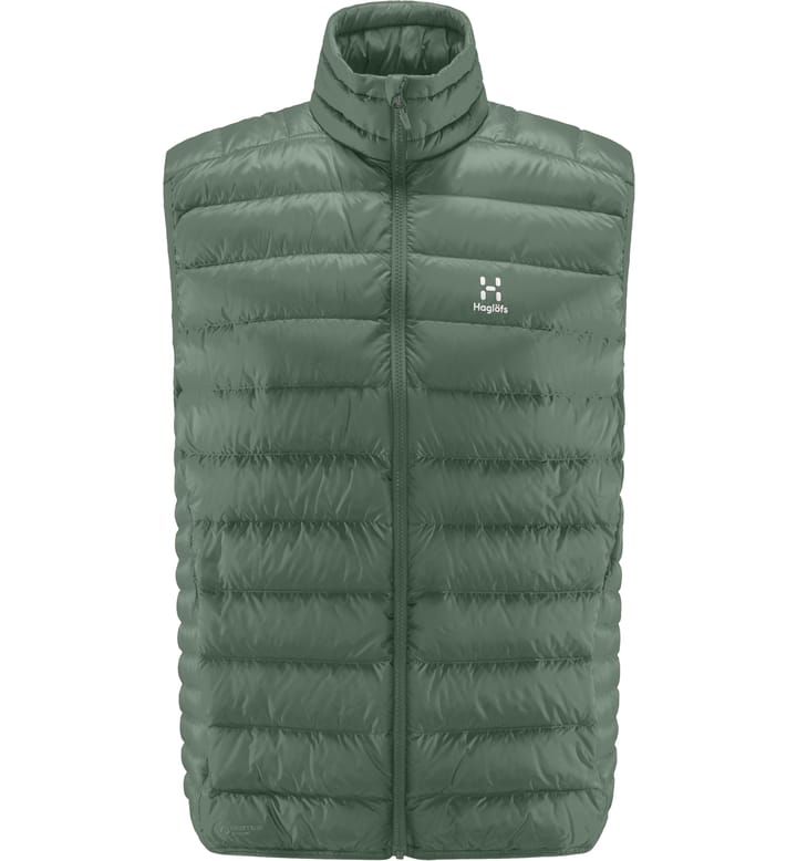 Roc Down Vest Men Fjell Green Solid