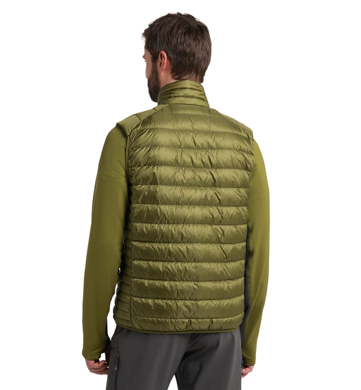 Roc Down Vest Men Olive Green