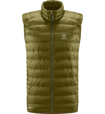 Roc Down Vest Men Olive Green