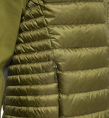 Roc Down Vest Men Olive Green