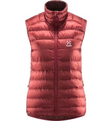 Roc Down Vest Women Brick Red