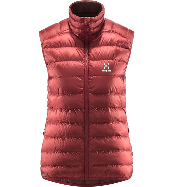 Roc Down Vest Women Brick Red