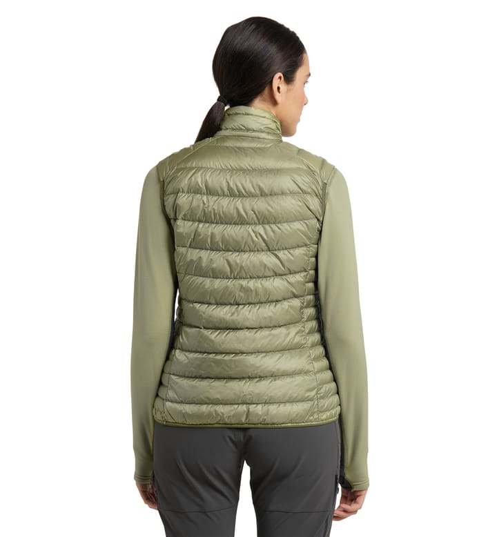 Roc Down Vest Women Thyme Green