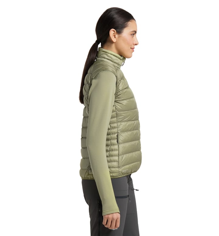 Roc Down Vest Women Thyme Green