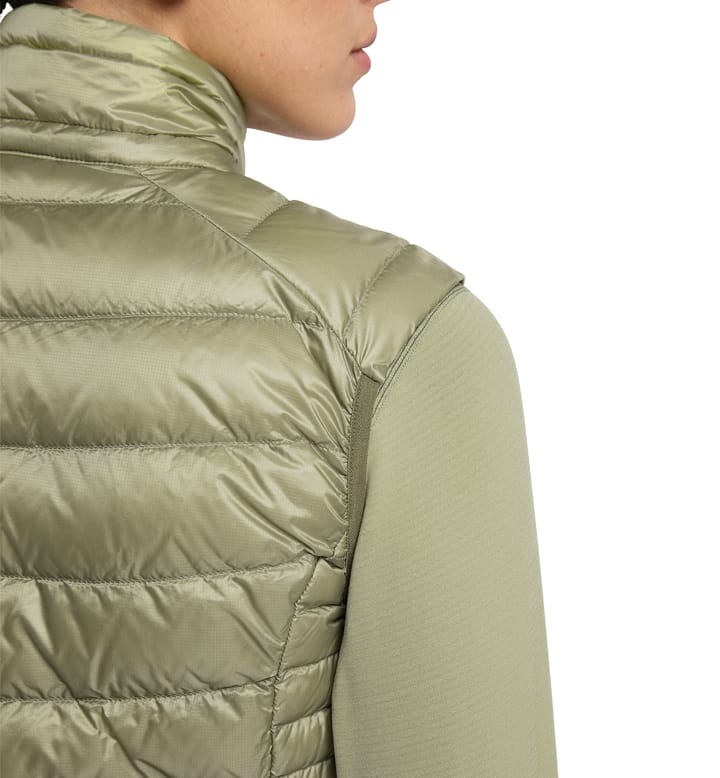 Roc Down Vest Women Thyme Green