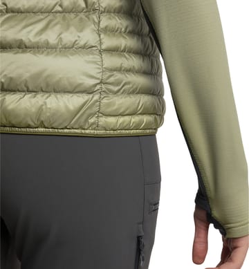 Roc Down Vest Women Thyme Green