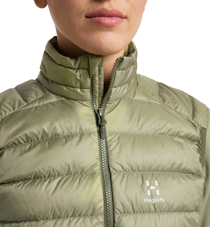 Roc Down Vest Women Thyme Green