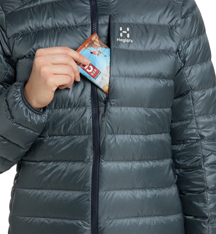 Roc Down Jacket Women Steel Blue