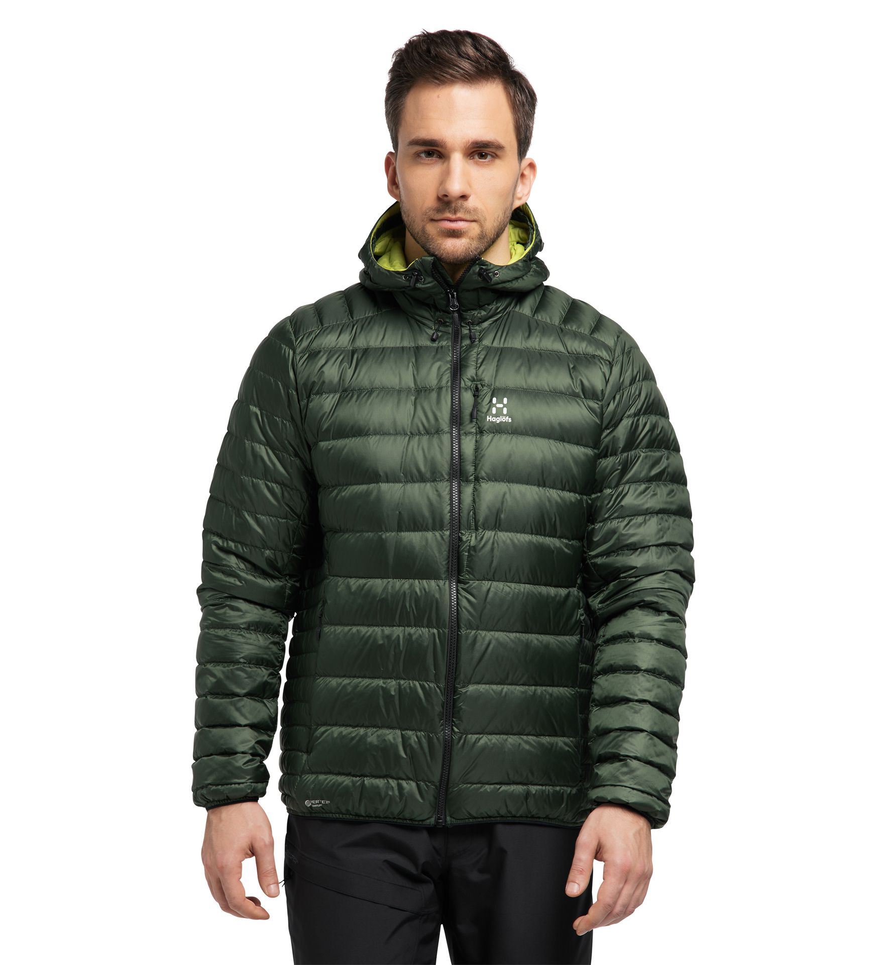 Roc Down Hood Men Fjell Green
