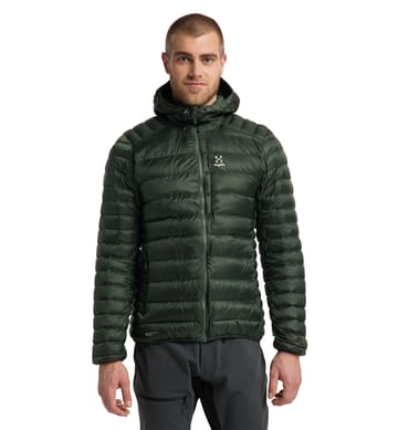 Roc Down Hood Men Fjell Green Solid