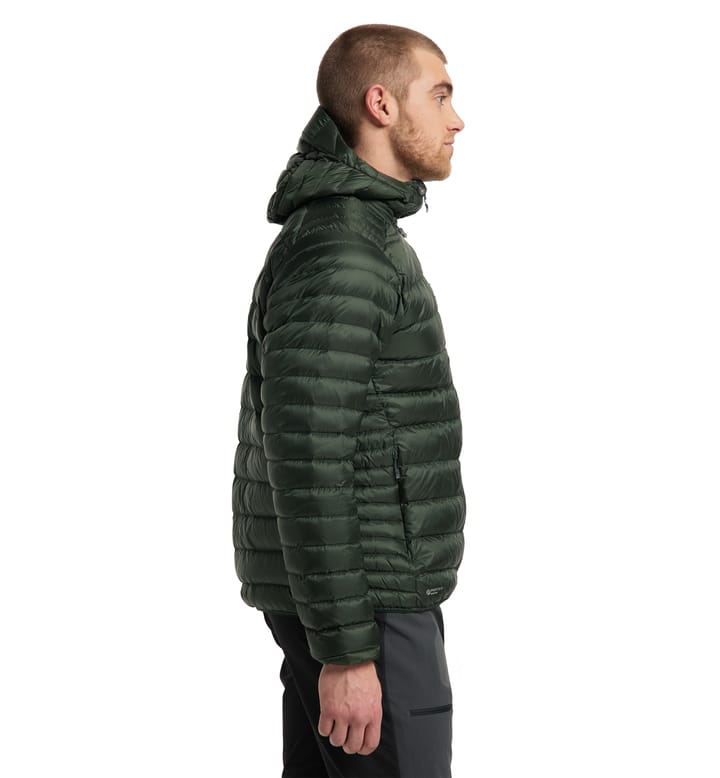 Roc Down Hood Men Fjell Green Solid