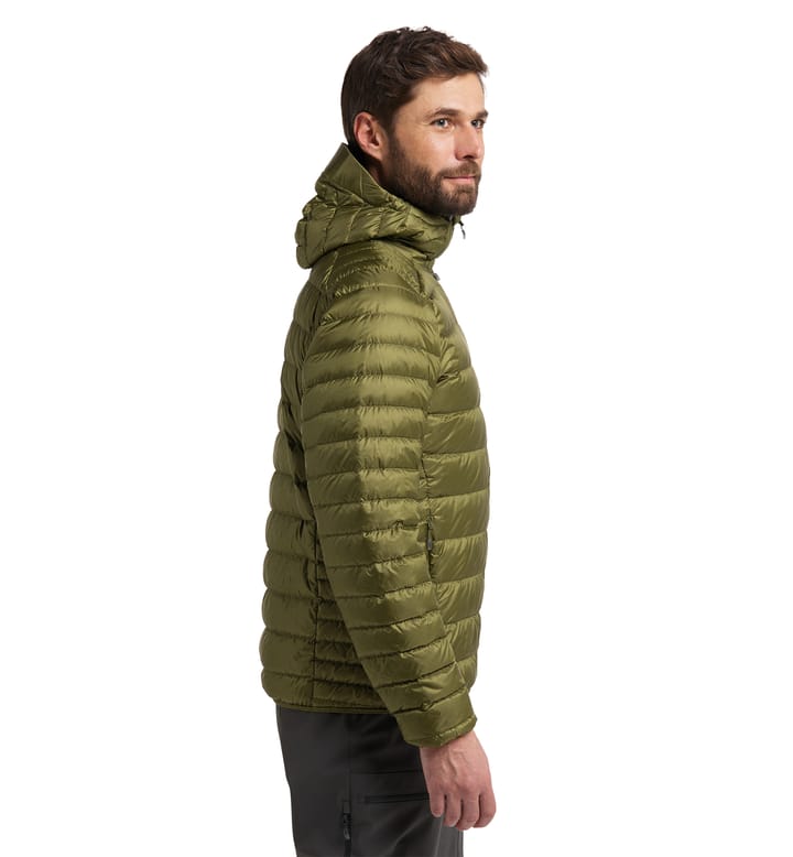 Roc Down Hood Men Olive Green