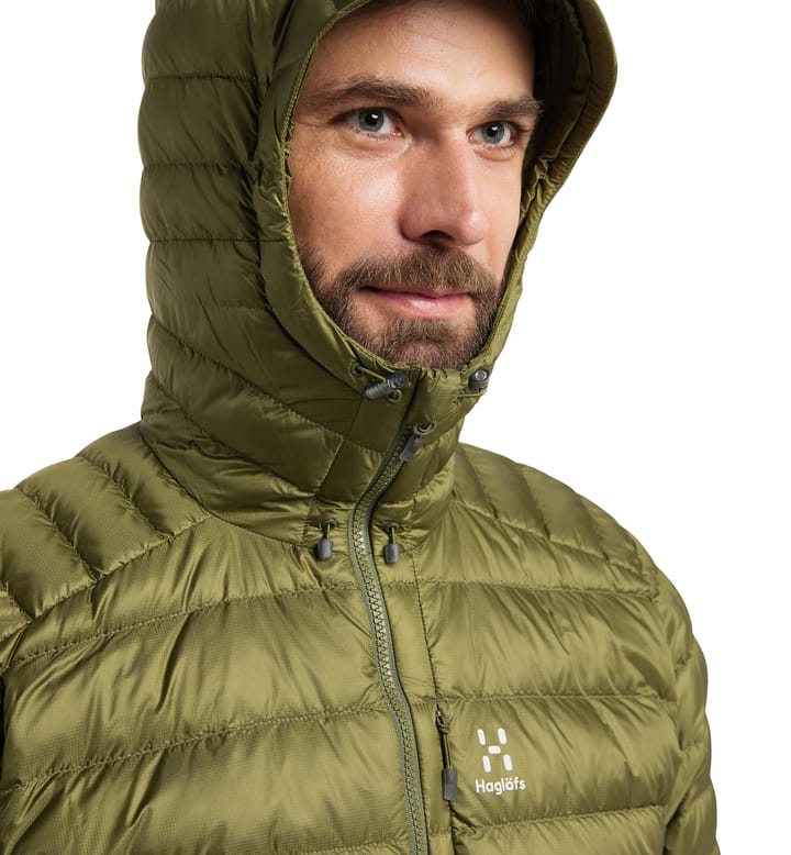 Roc Down Hood Men Olive Green