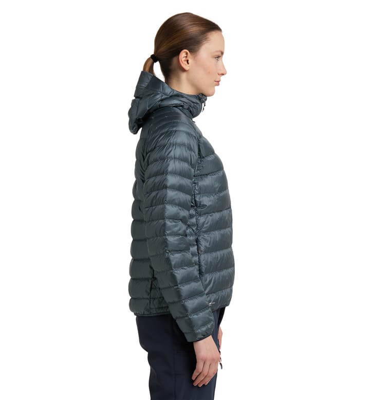 Roc Down Hood Women Steel Blue