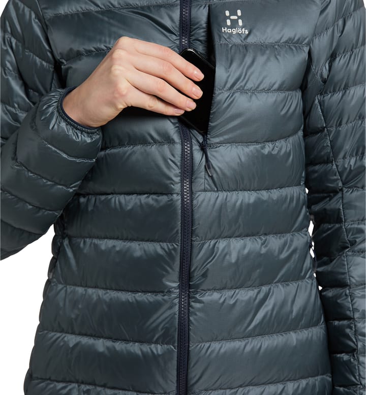 Roc Down Hood Women Steel Blue Roc Down Hood Women Steel Blue