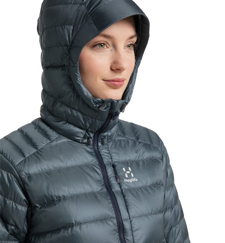 Roc Down Hood Women Steel Blue Roc Down Hood Women Steel Blue