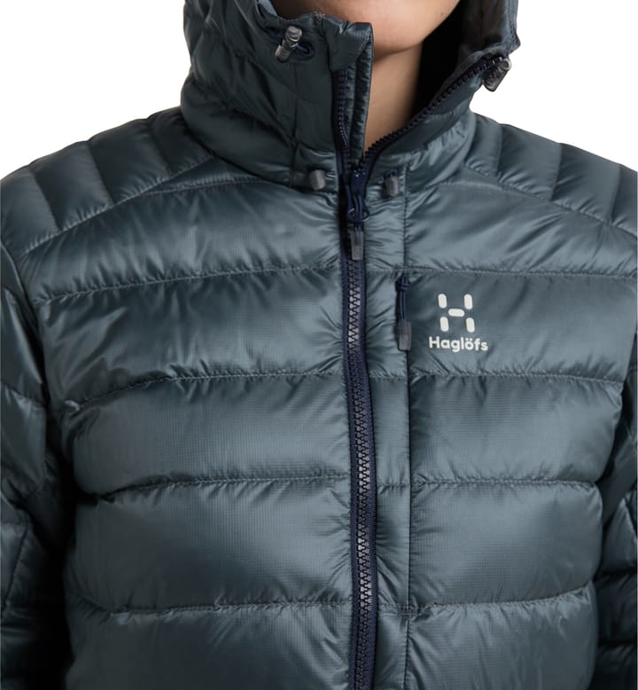 Roc Down Hood Women Steel Blue Roc Down Hood Women Steel Blue