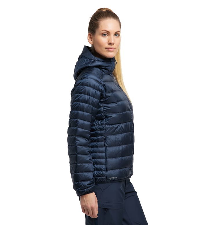 Roc Down Hood Women Tarn Blue