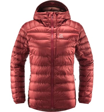 Roc Down Hood Women Brick Red