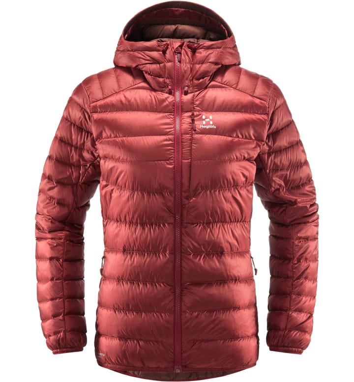 Roc Down Hood Women Brick Red