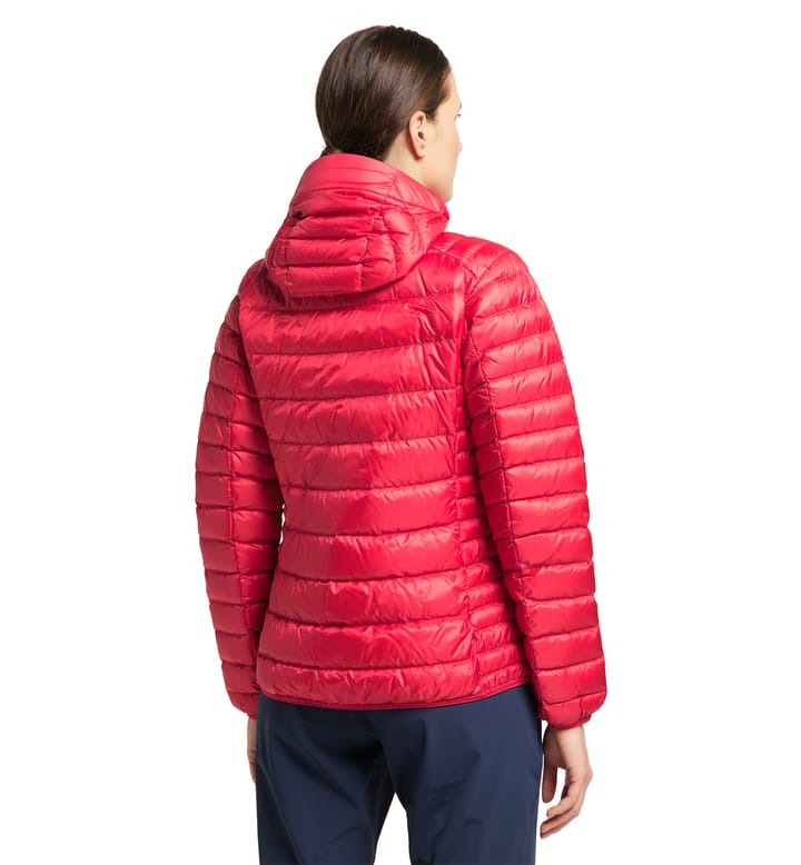 Roc Down Hood Women Scarlet Red