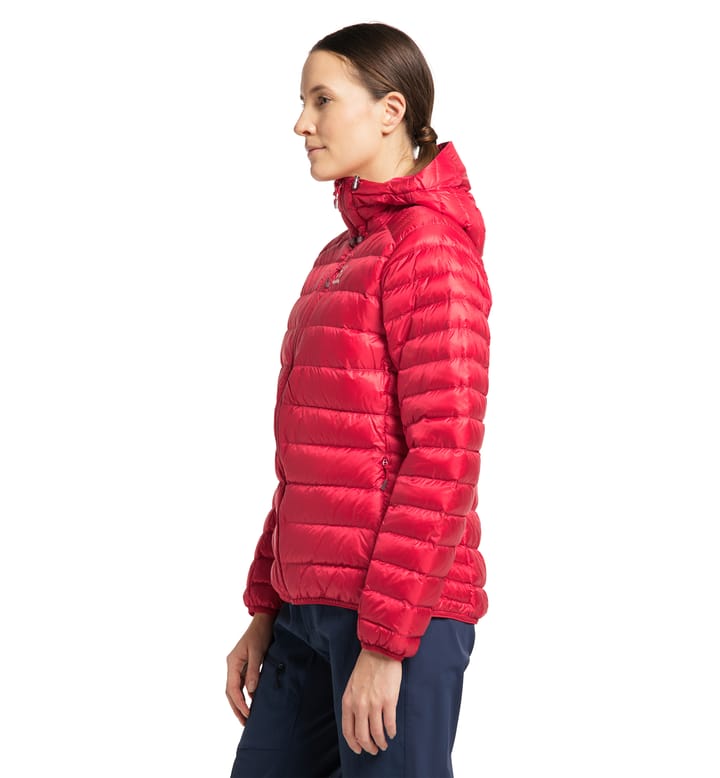 Roc Down Hood Women Scarlet Red