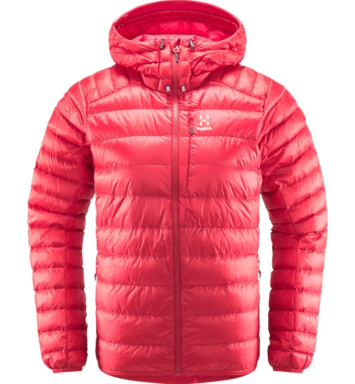 Roc Down Hood Women Scarlet Red