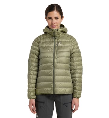 Roc Down Hood Women Thyme Green