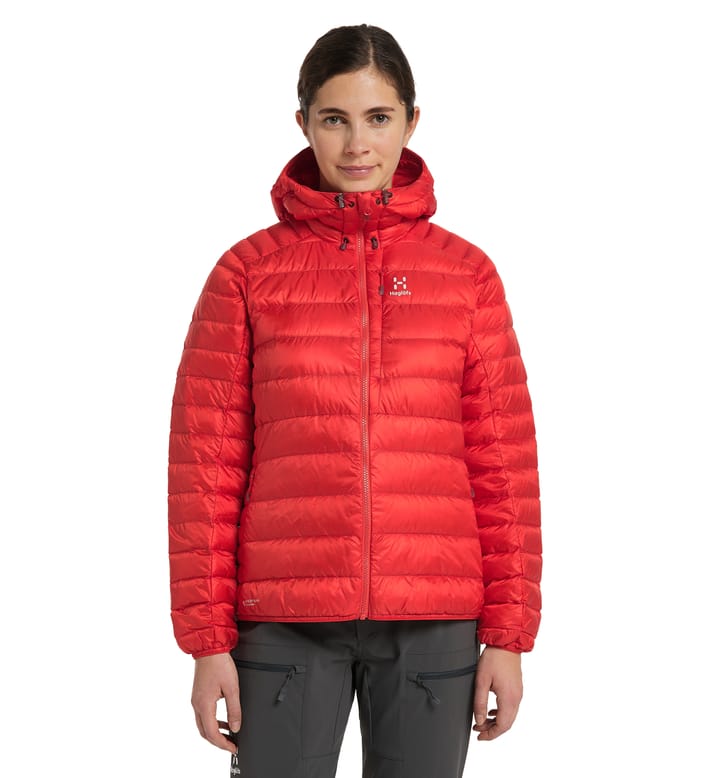 Roc Down Hood Women Zenith Red