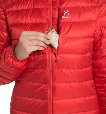 Roc Down Hood Women Zenith Red